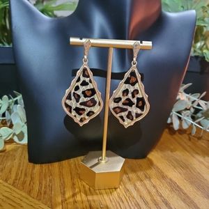 Leopard Arabian Teardrop Earrings